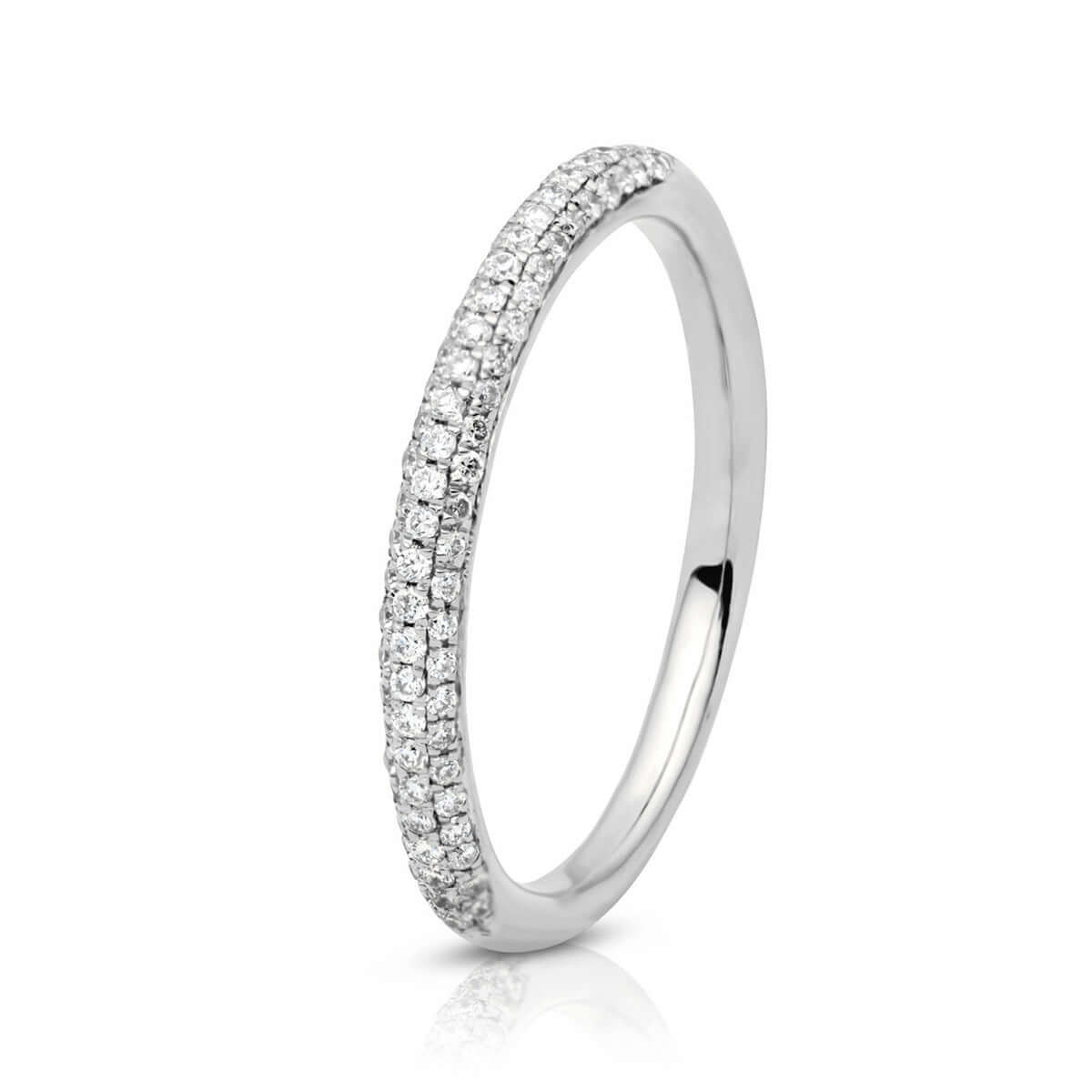 Brug nummer med str. - Ring, 14K hvidguld m. brillanter – Ægte håndværk fra Dirks Jewellery