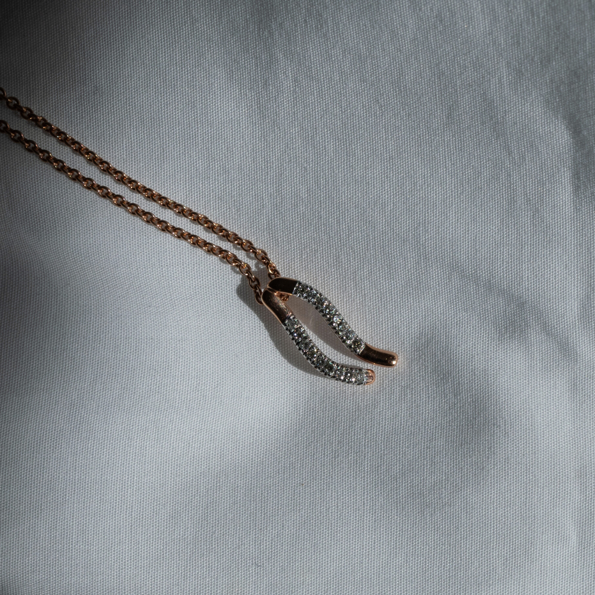 14K rosaguld vedhæng m. brill – fra Dirks Jewellery | Dirks Jewellery