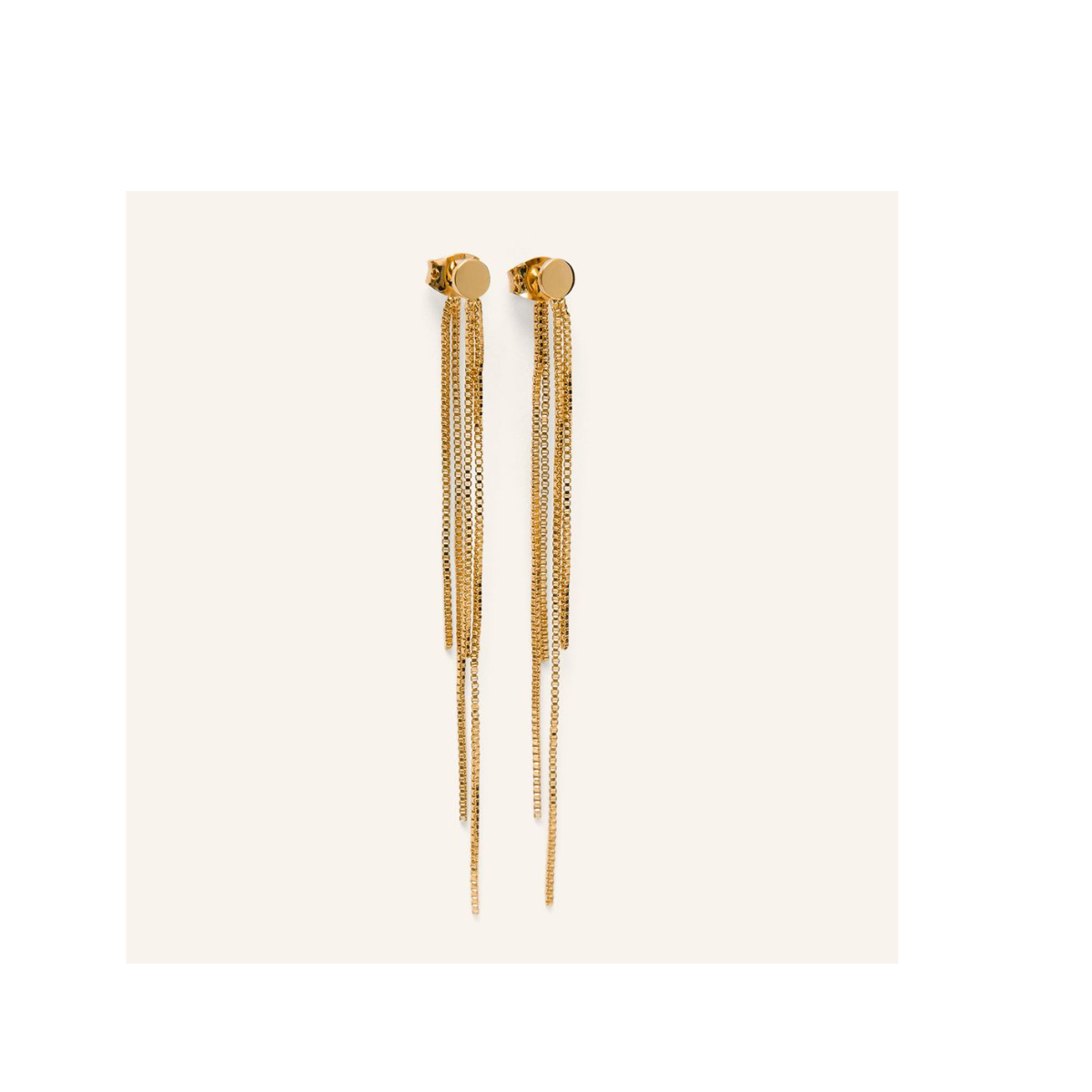 Airy Earrings Forgyldt Messing