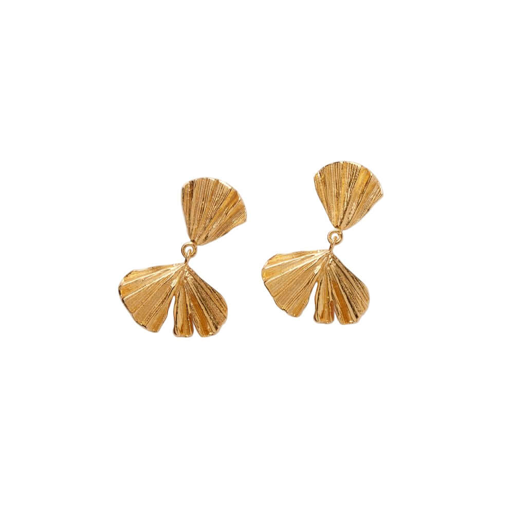 Autumn Leaf Earrings Forgyldt Sølv – Ægte håndværk fra Dirks Jewellery