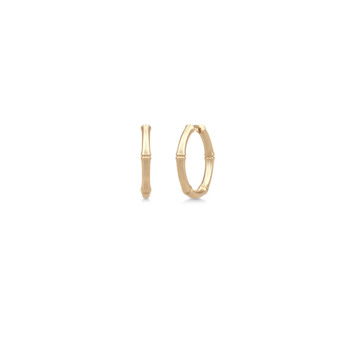 BAMBOO HOOPS SMALL 14K Guld