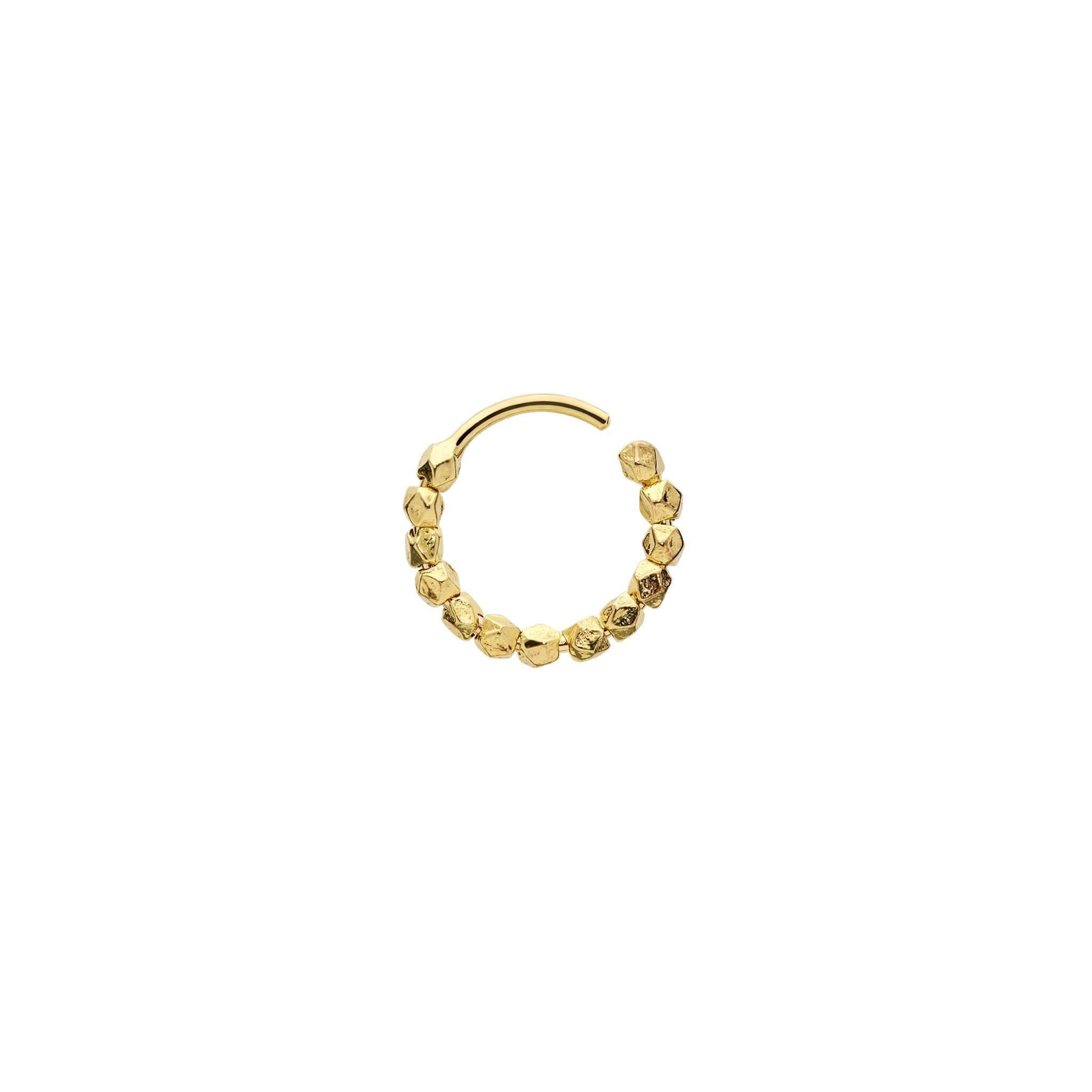 BEAD TWIST ØRERING FORGYLDT SØLV