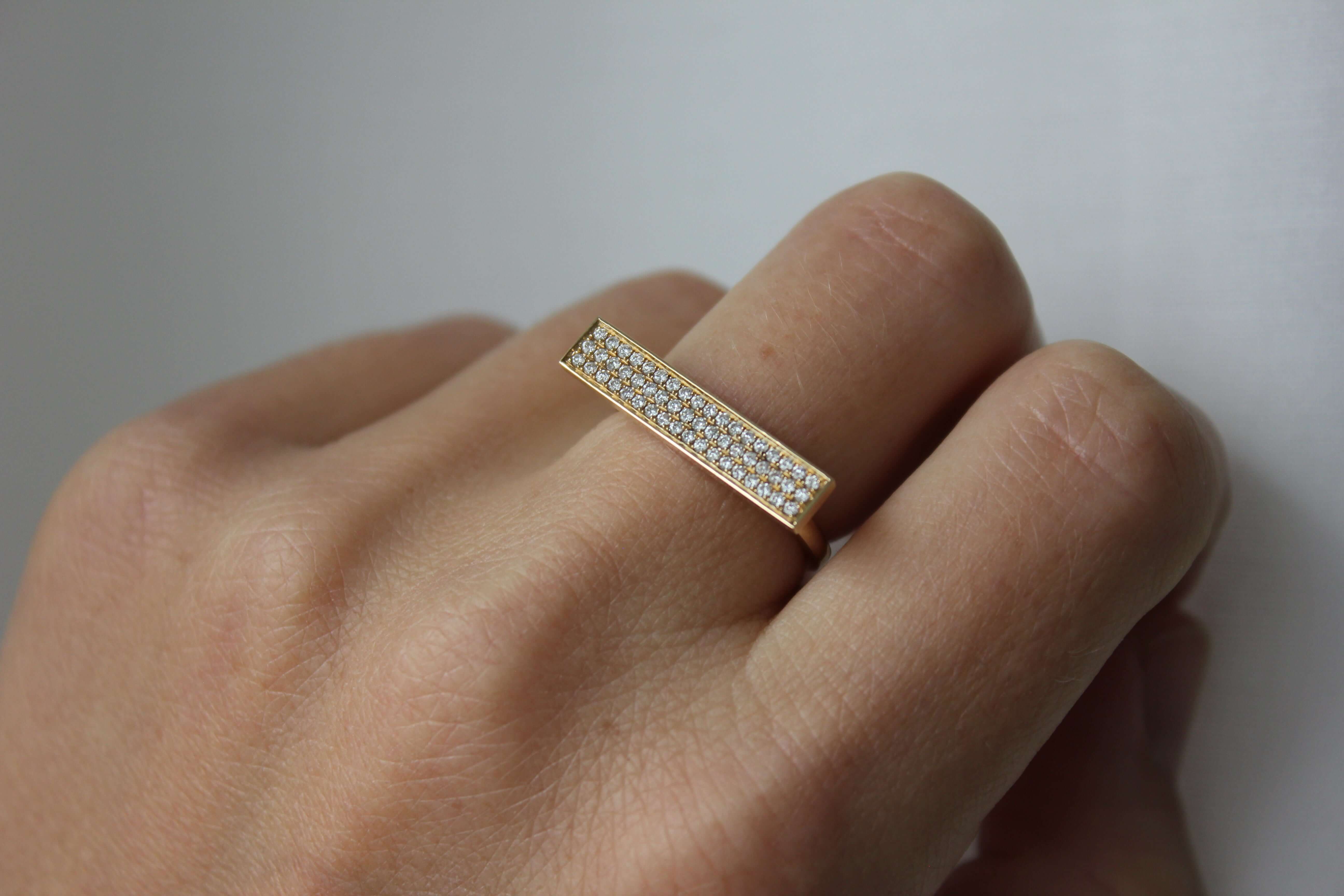 Brick Ring 14K Guld – Ægte håndværk fra Dirks Jewellery