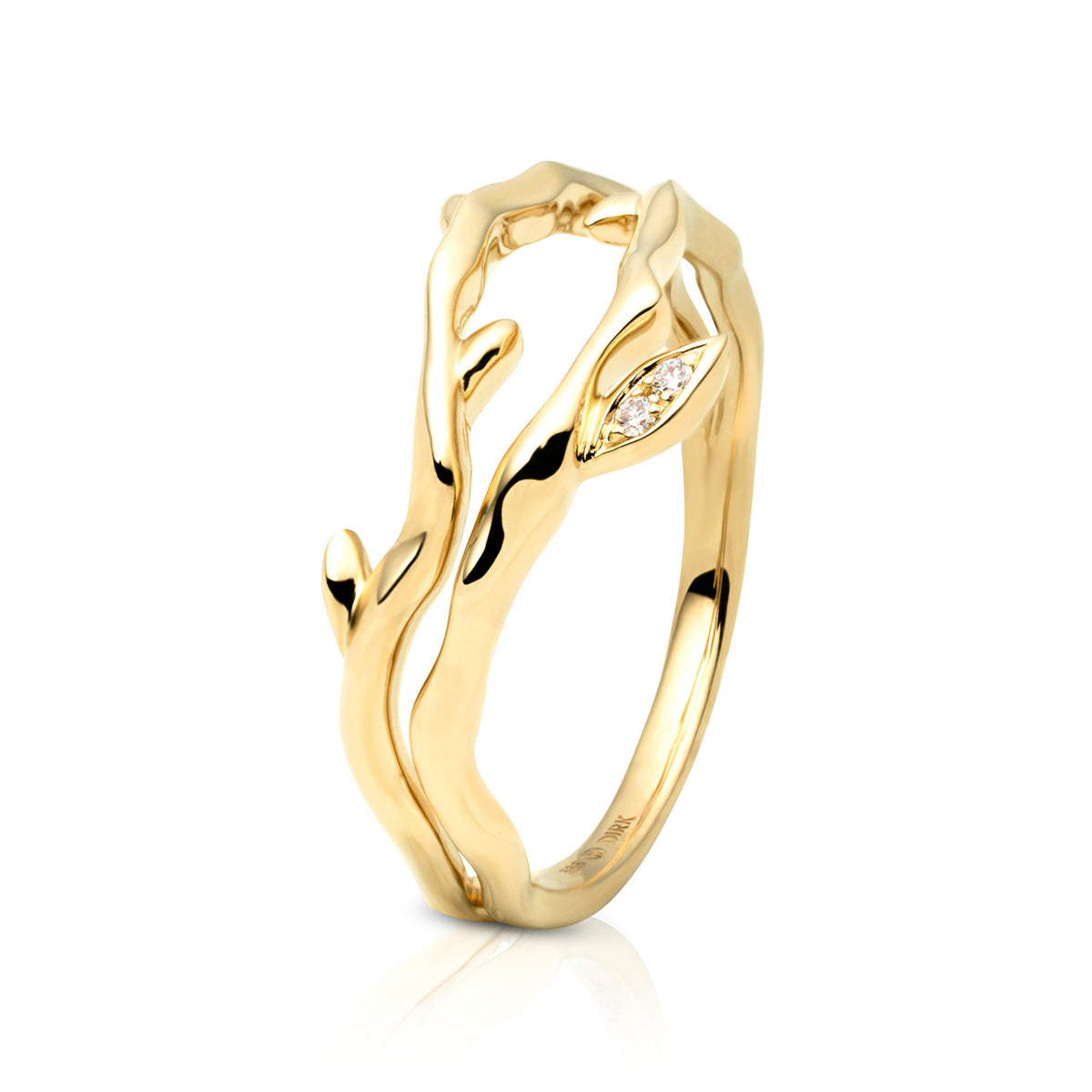 Catch medium, 14K guldring m. brillanter – fra Dirks Jewellery | Dirks Jewellery
