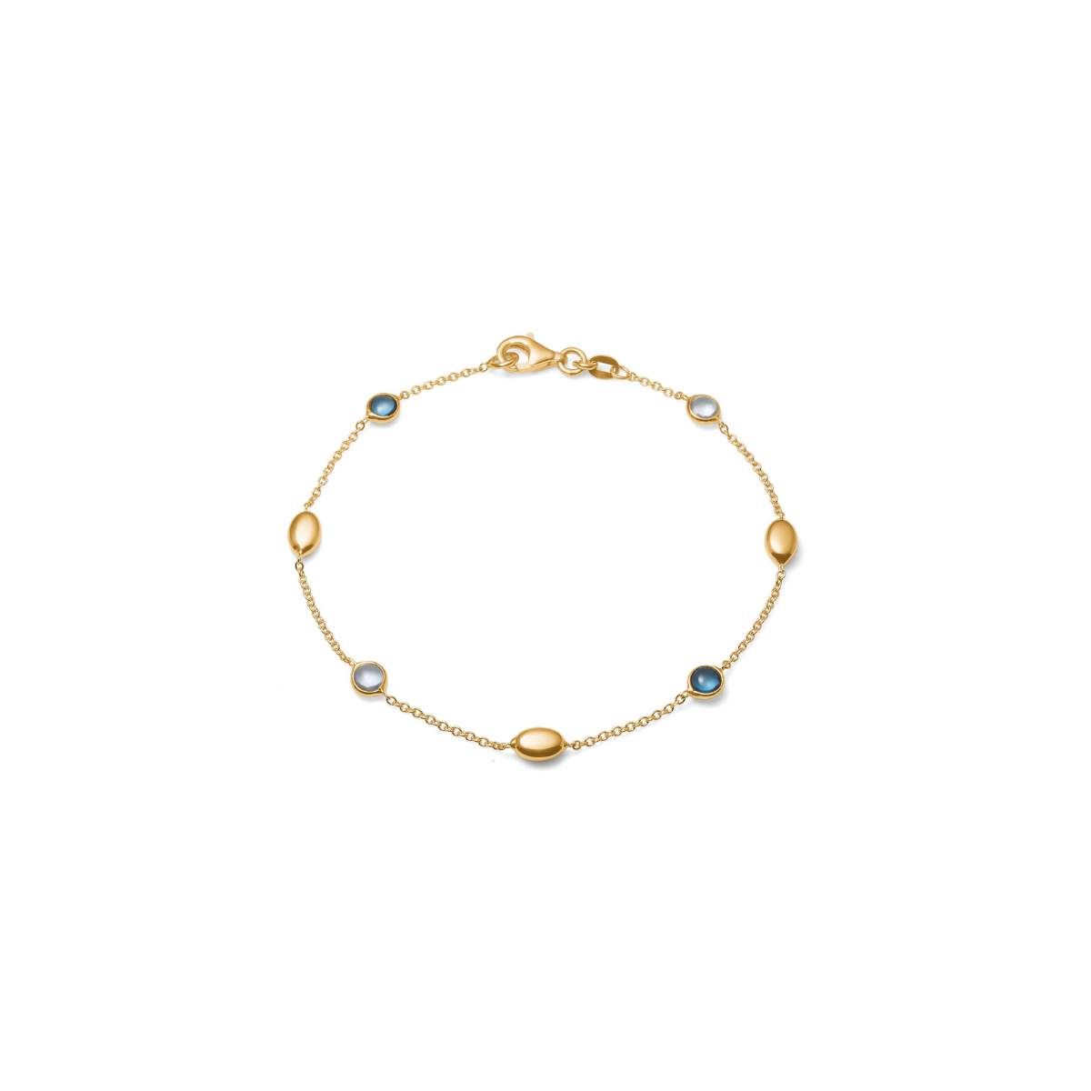 Ciel Blue armlænke 14k guld
