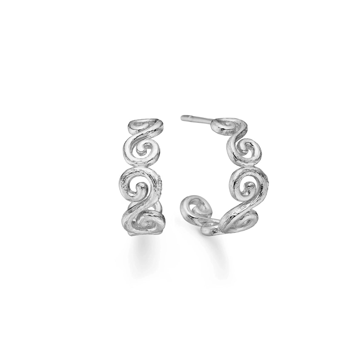 Curiosity sølv hoop – Hoop Earrings fra Studio.Z | Dirks Jewellery