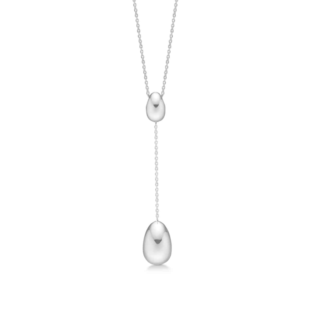 Dangling Ellipse sølv halskæde – fra Mads.Z | Dirks Jewellery