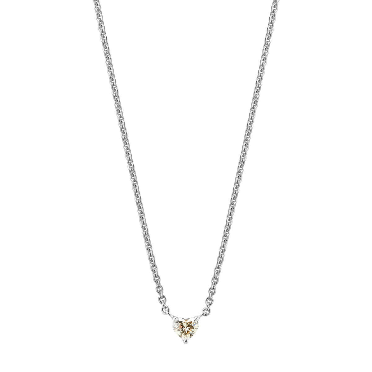 Diamond Heart, 14K hvidguld – Ægte håndværk fra Dirks Jewellery