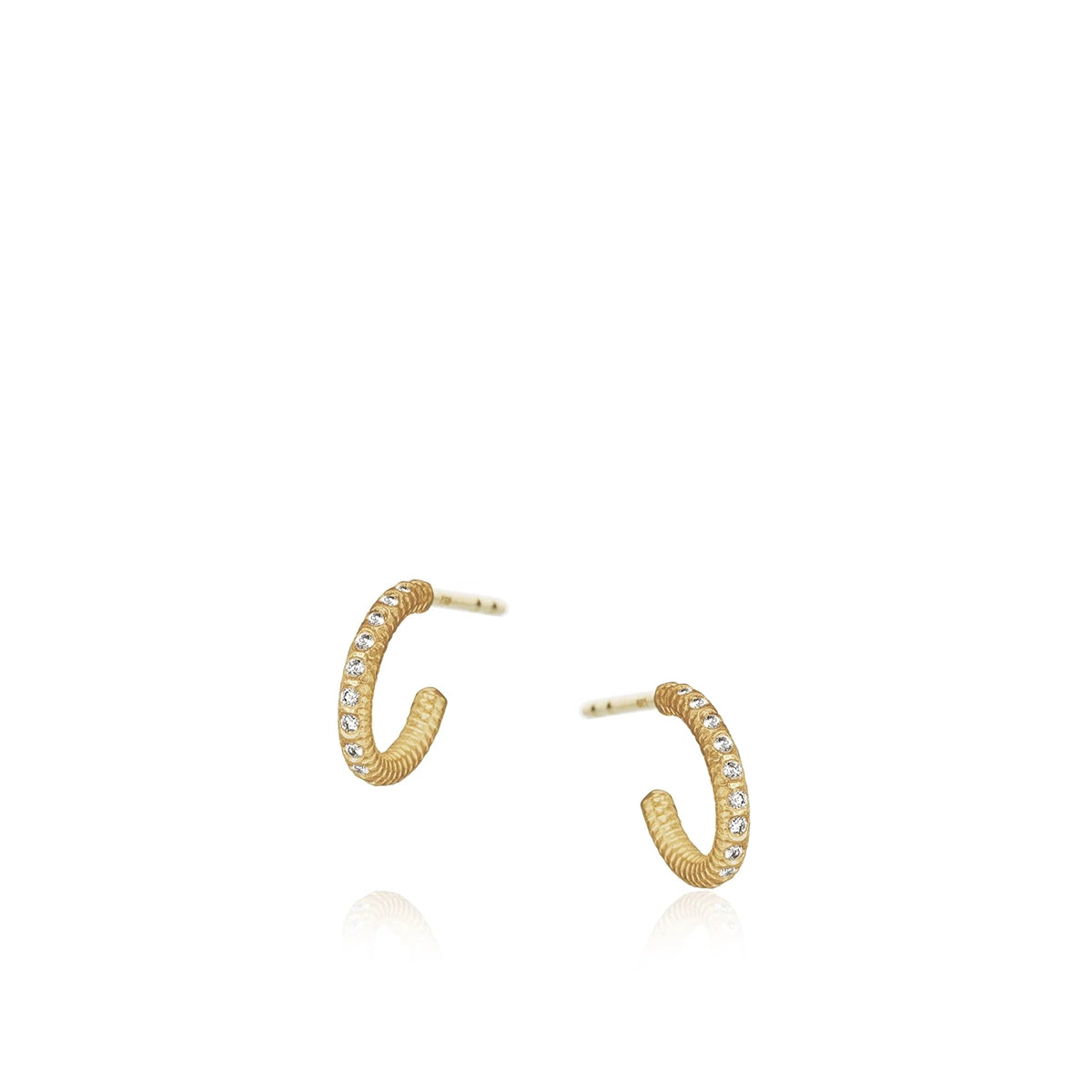 Esme galaxy øreringe mini 18K Guld – Hoop Earrings fra Dulong | Dirks Jewellery