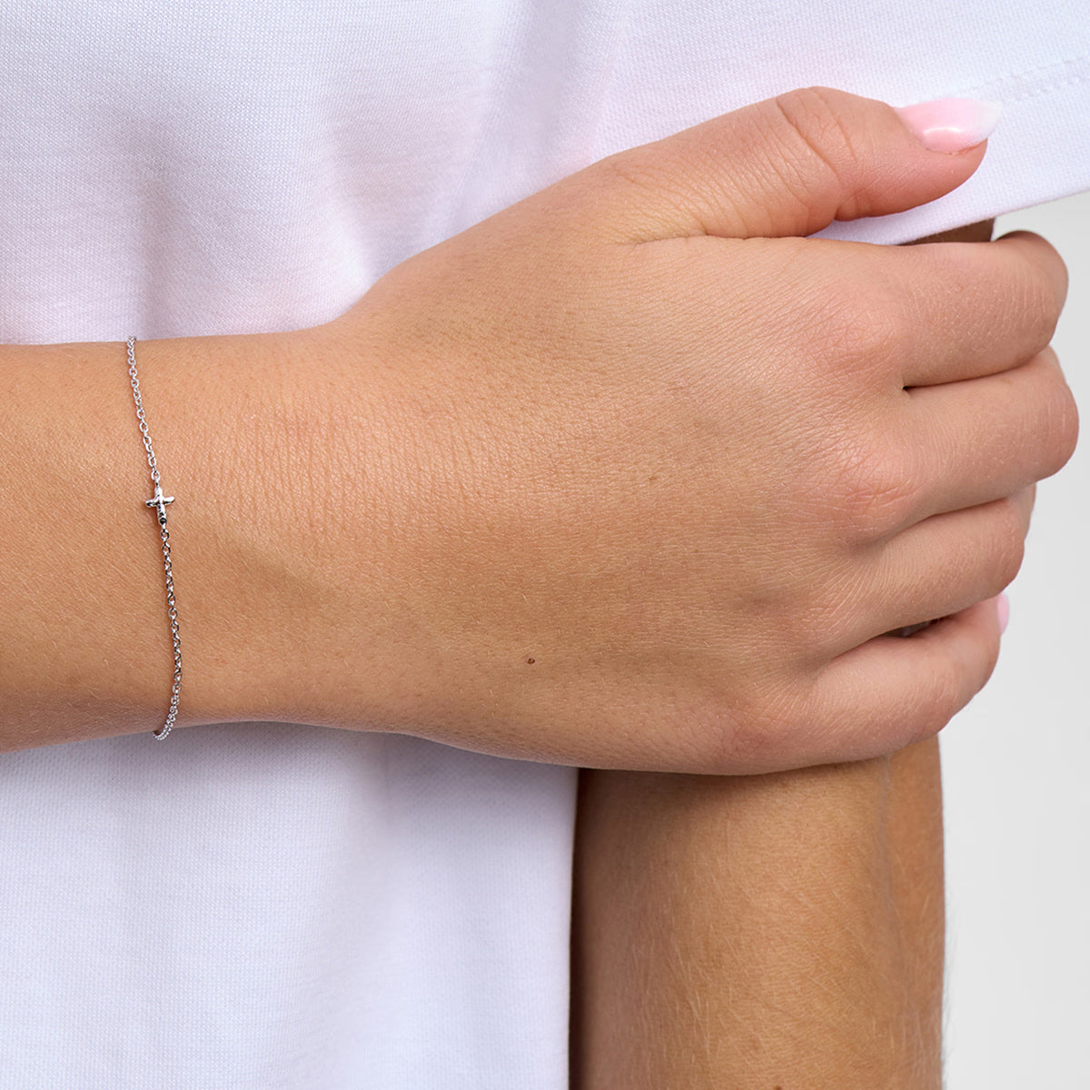 Faithful Cross Armbånd Sølv