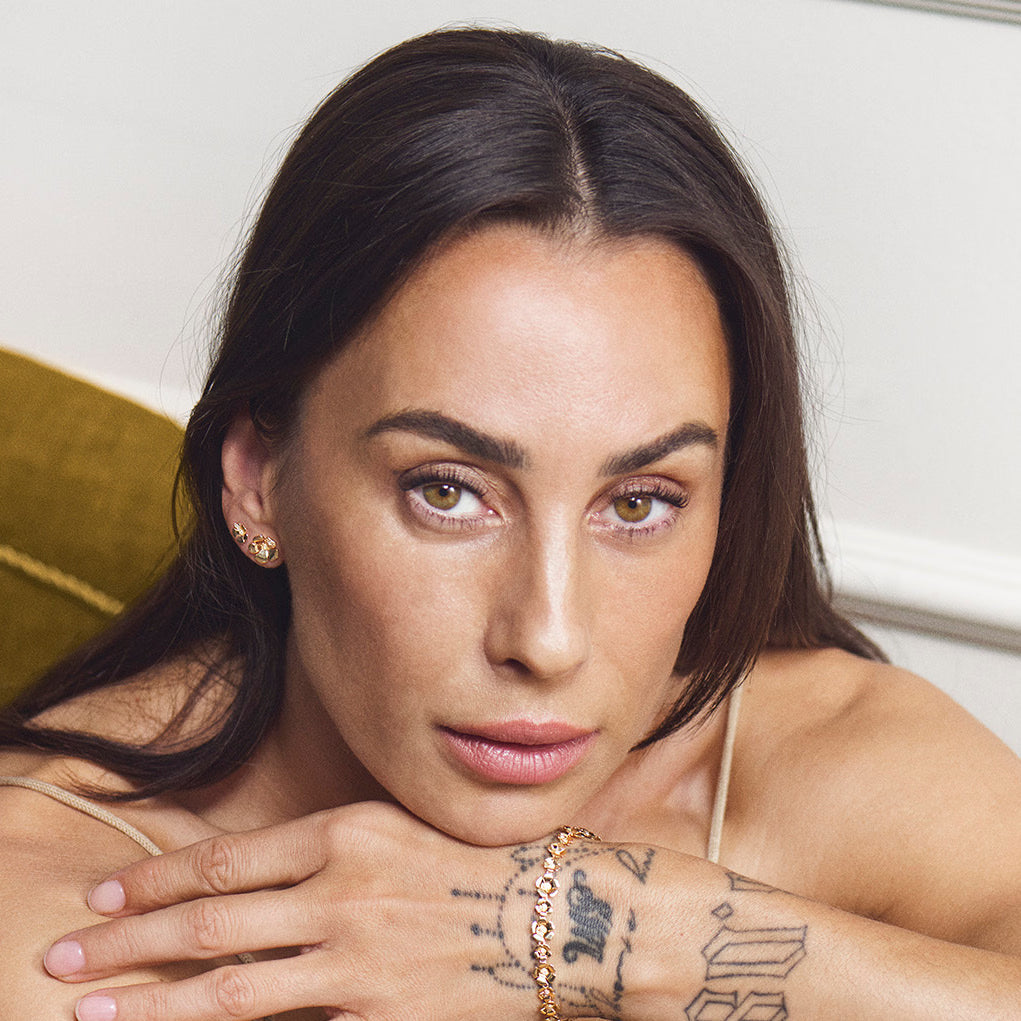 Fleur Ørestikker 14K Guld