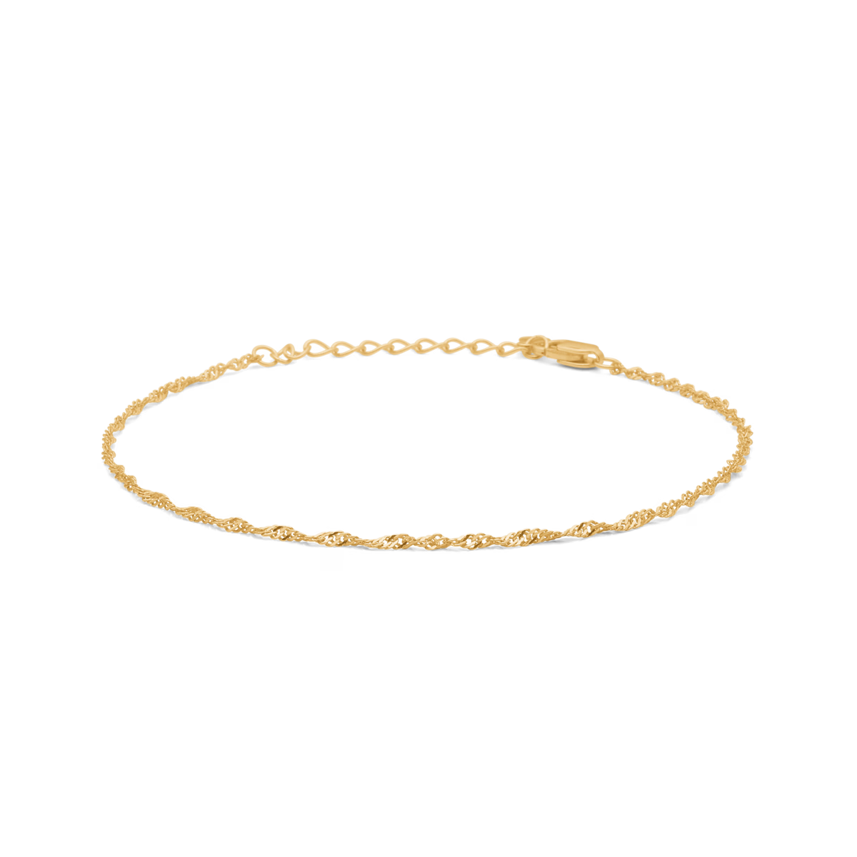 Flow Armbånd Forgyldt Sølv