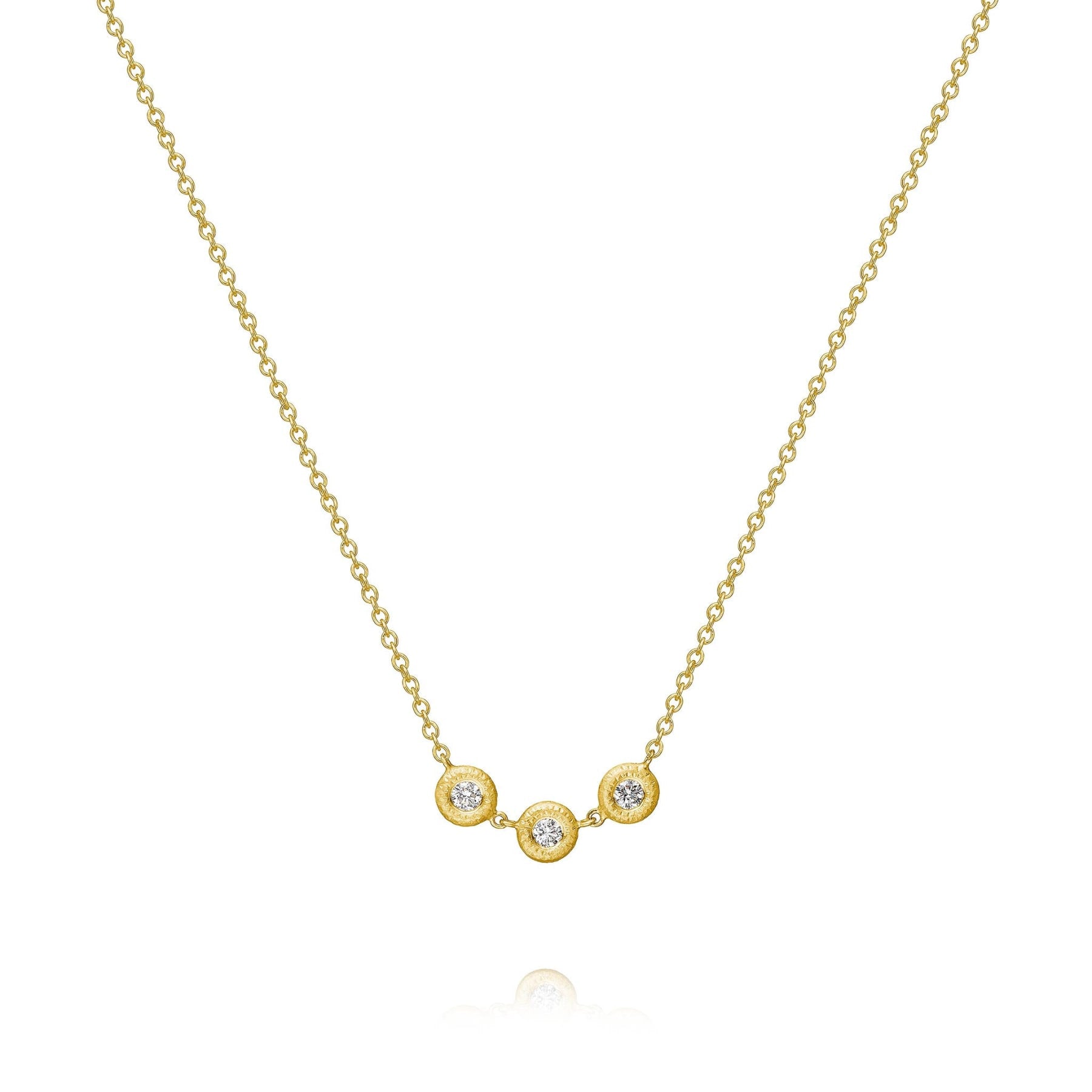 Glory Trio, 18K guld halskæde, 44cm – fra Dulong | Dirks Jewellery