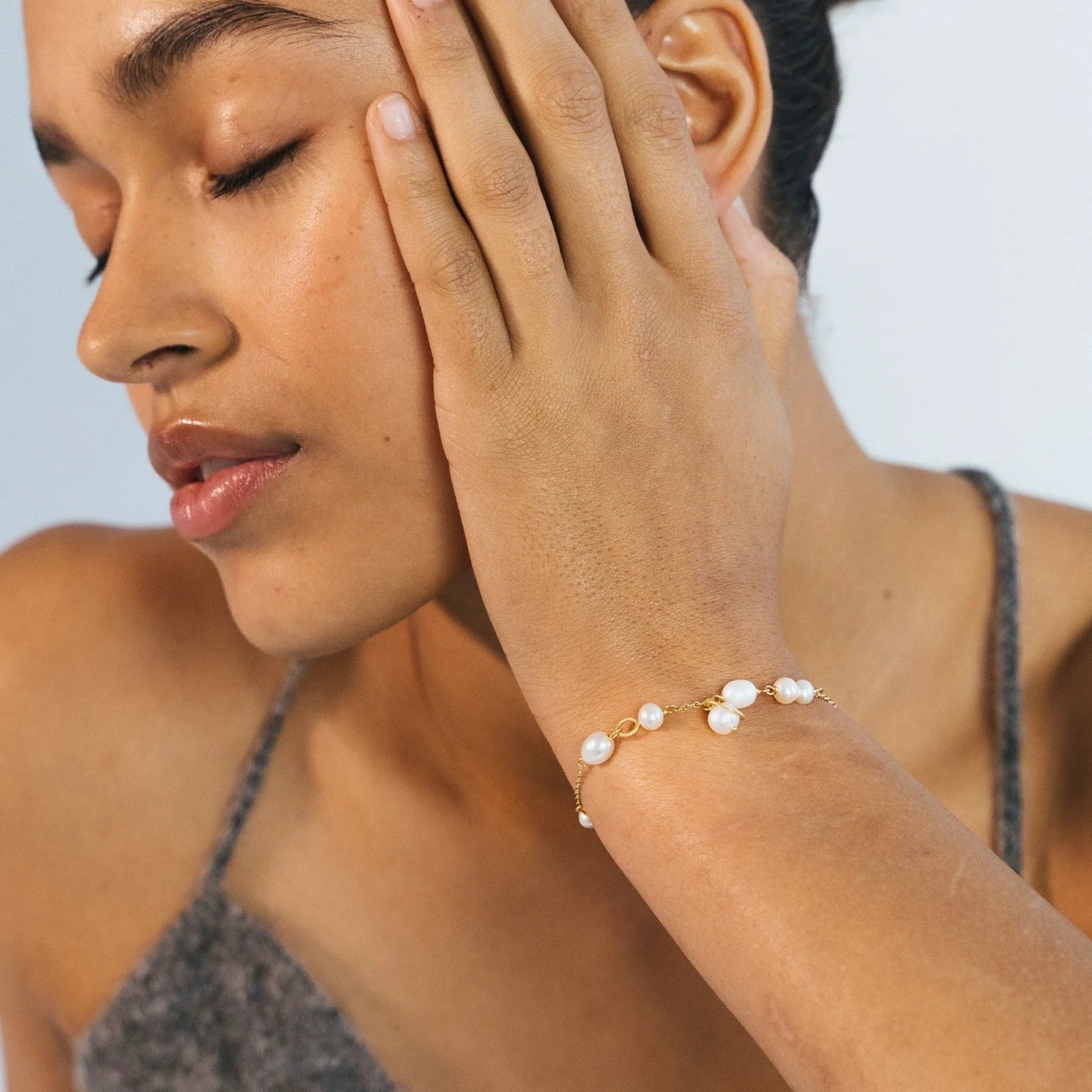 Grand Piccolo Marina Armbånd m. ferskvp – fra Dulong | Dirks Jewellery