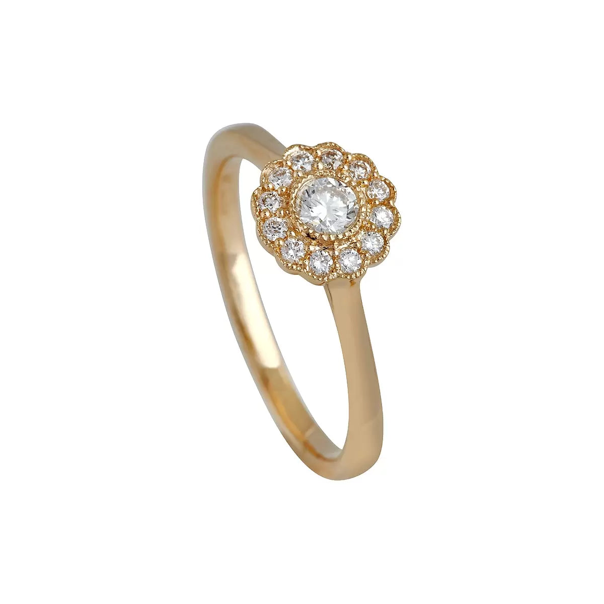 Rosetring, 14K rdg., 0.28 ct. – fra Dirks Jewellery | Dirks Jewellery