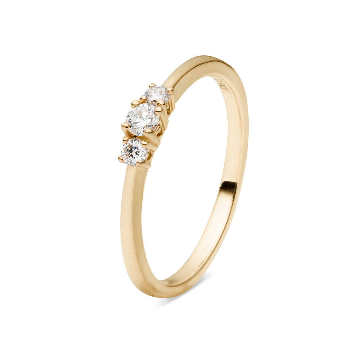 Heart Trilogi, 18K guld m. brillanter. – No discount fra Dirks Jewellery | Dirks Jewellery