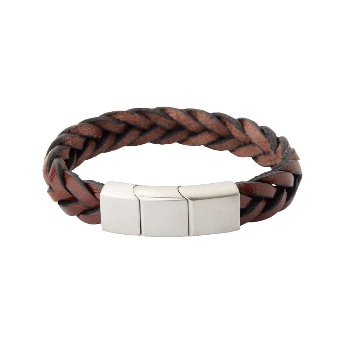 Brunt læderarmbånd 19 cm – Ægte håndværk fra Dirks Jewellery