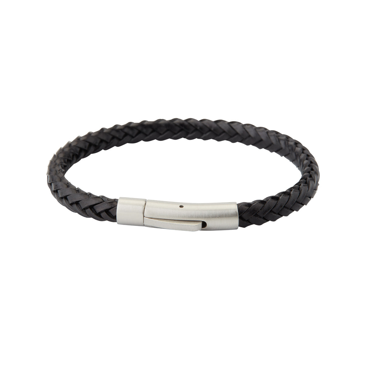 Herrearmbånd Læder Stål Sort – fra Dirks Jewellery | Dirks Jewellery