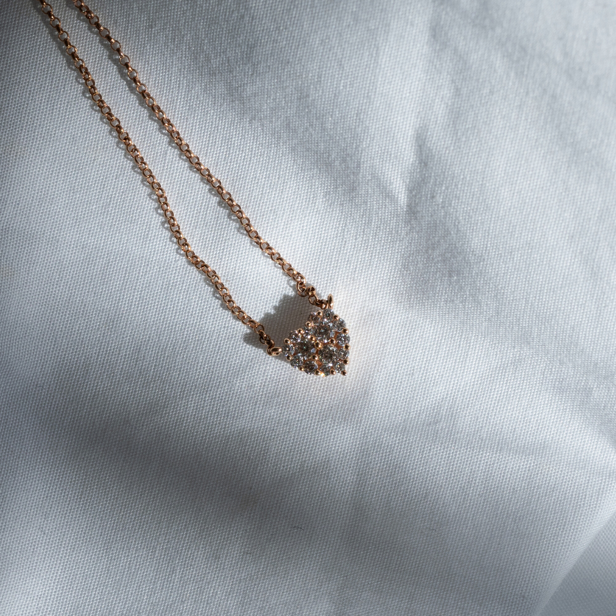 Hjerte vdh. 14K m. kæde rosaguld – fra Dirks Jewellery | Dirks Jewellery