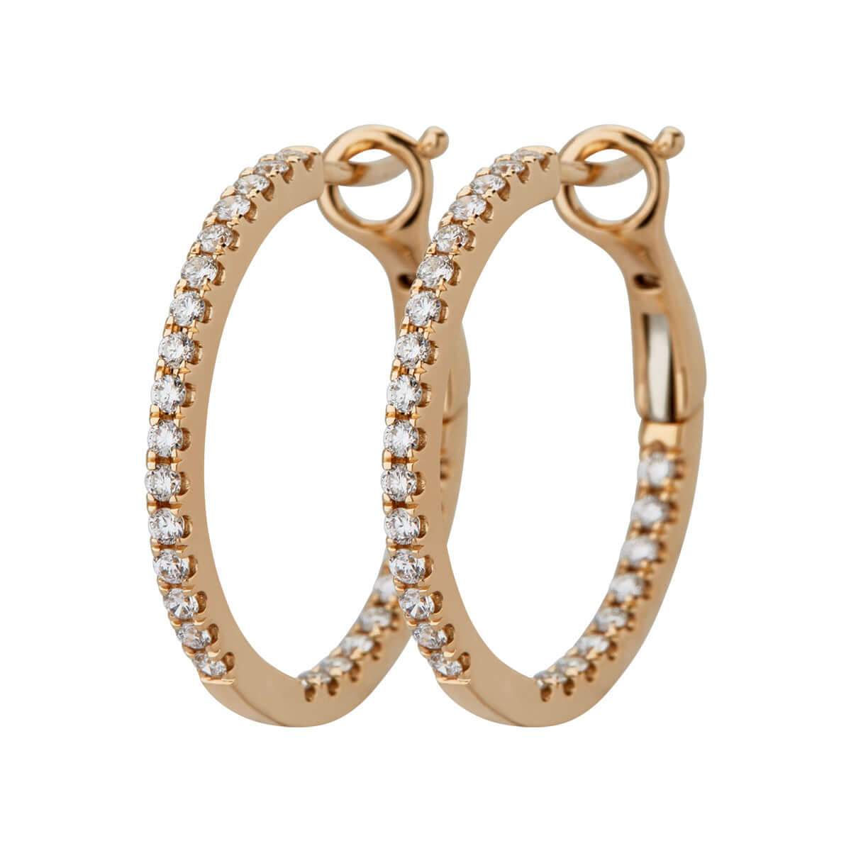 Hoops, 18K guld m. brillanter – Ægte håndværk fra Dirks Jewellery