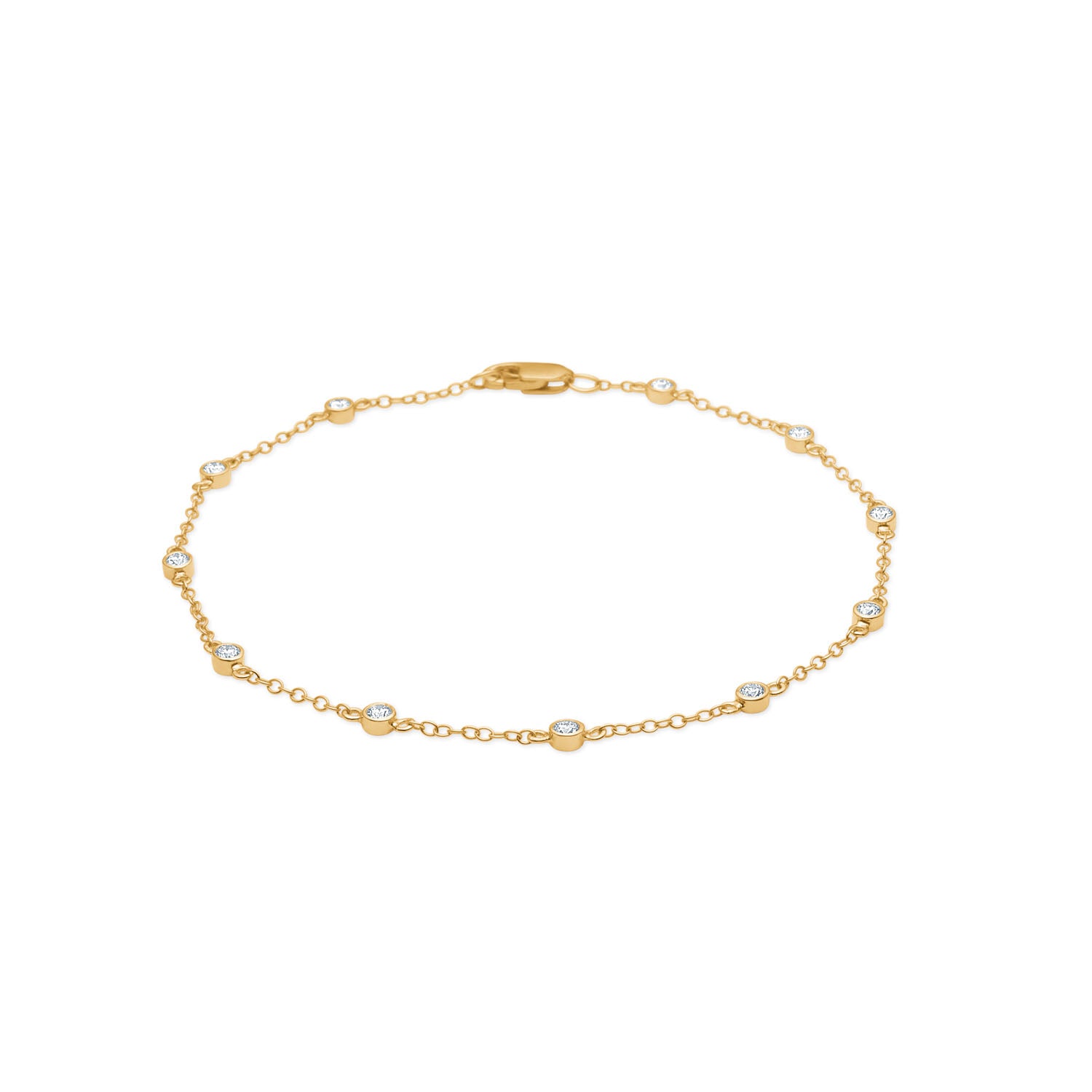 Isabel, 9K armlænke m. Laboratoriefremstillet diamanter – fra Dirks Jewellery | Dirks Jewellery