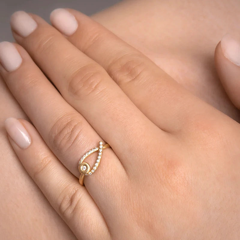 Kharisma Ring 18K Guld Brillanter