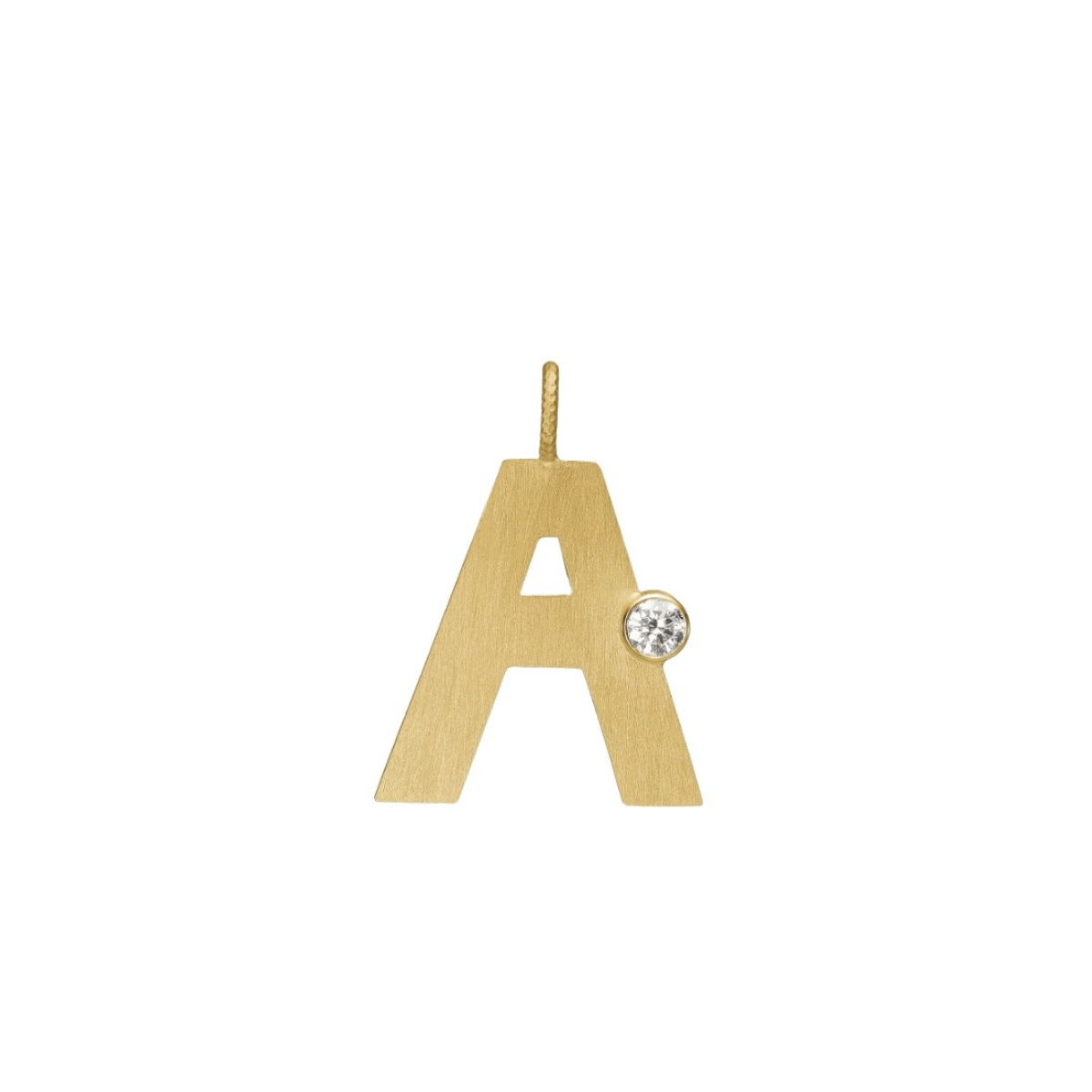 Letter Diamond vedhæng 18K guld