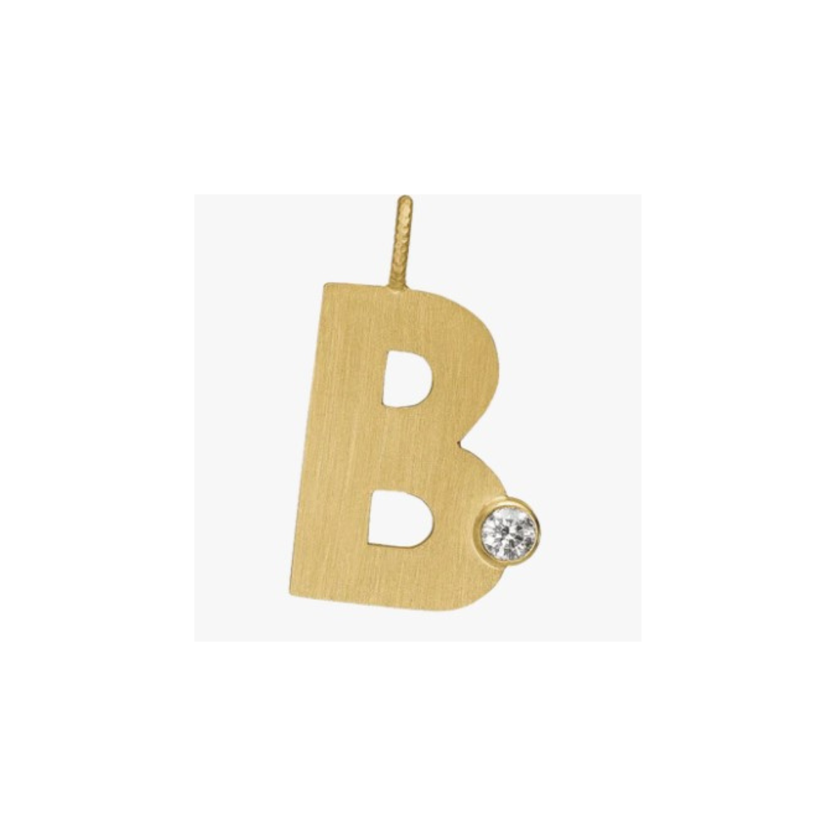 Letter Diamond vedhæng 18K guld