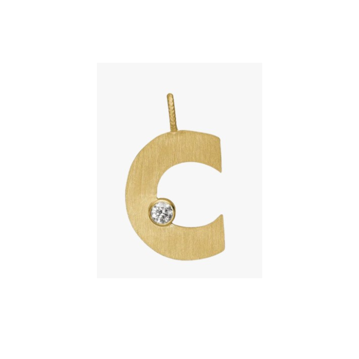 Letter Diamond vedhæng 18K guld