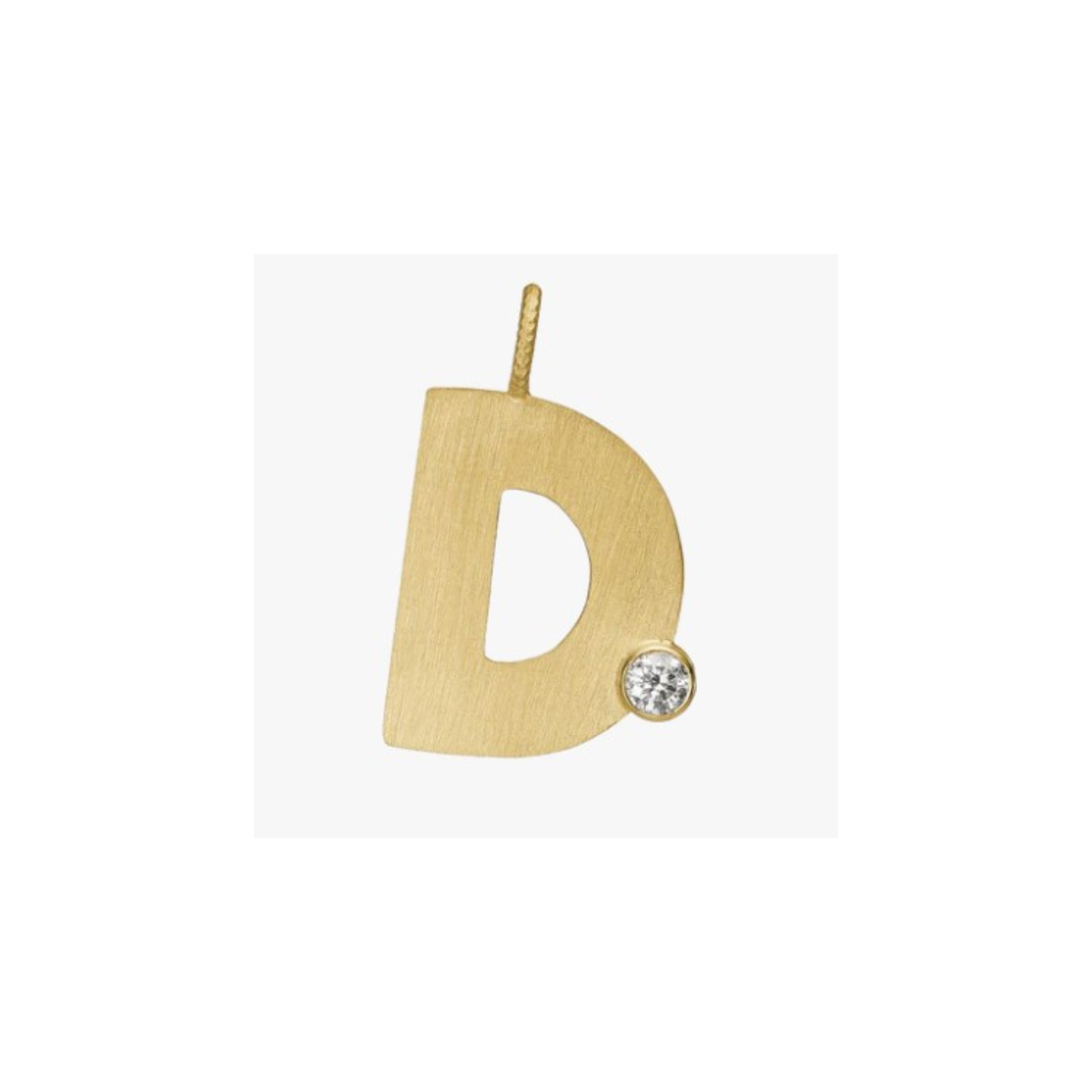 Letter Diamond vedhæng 18K guld