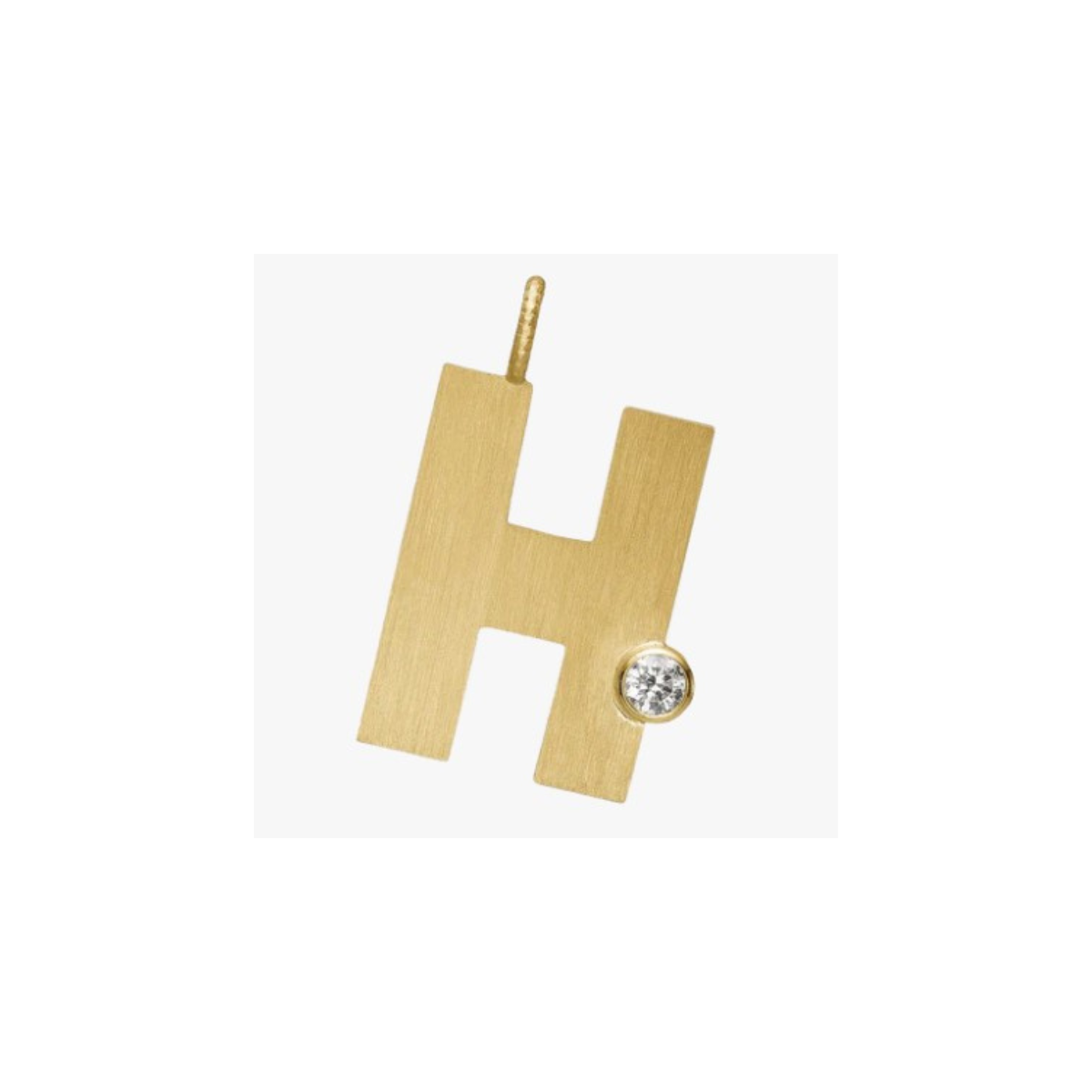 Letter Diamond vedhæng 18K guld