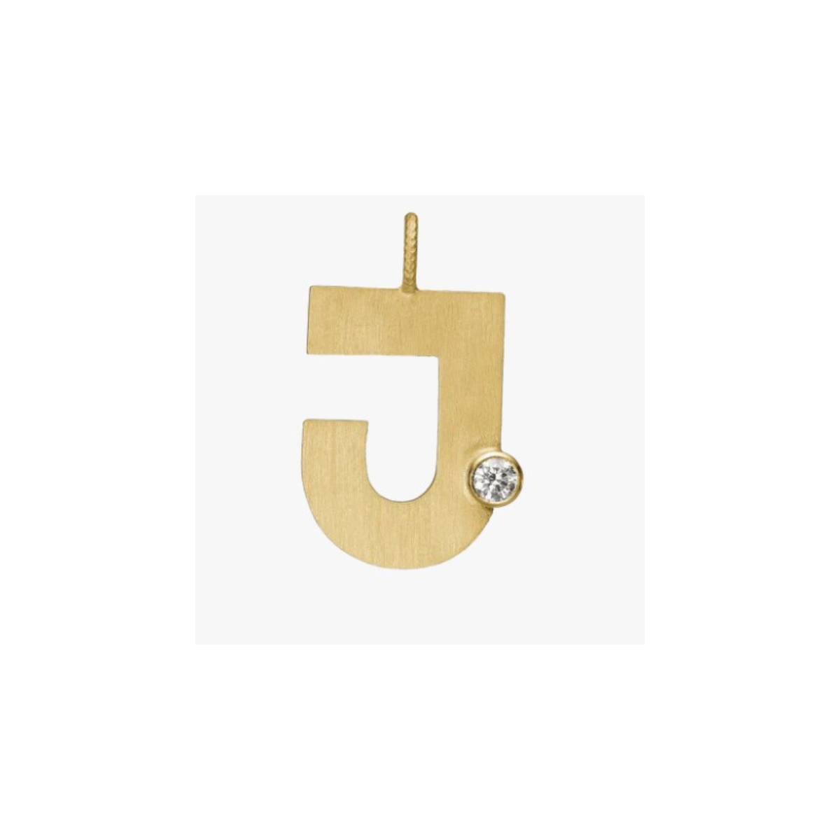 Letter Diamond vedhæng 18K guld