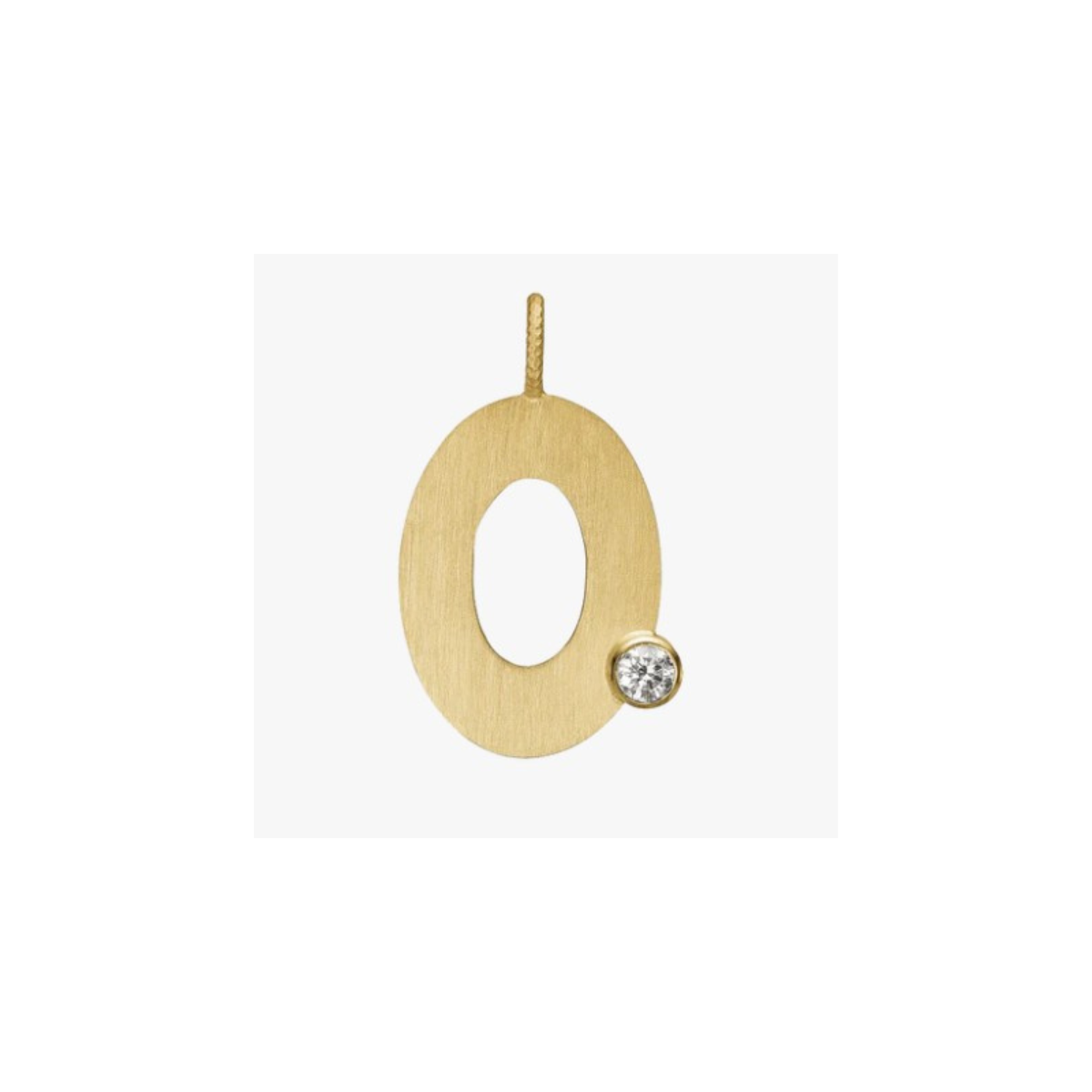 Letter Diamond vedhæng 18K guld