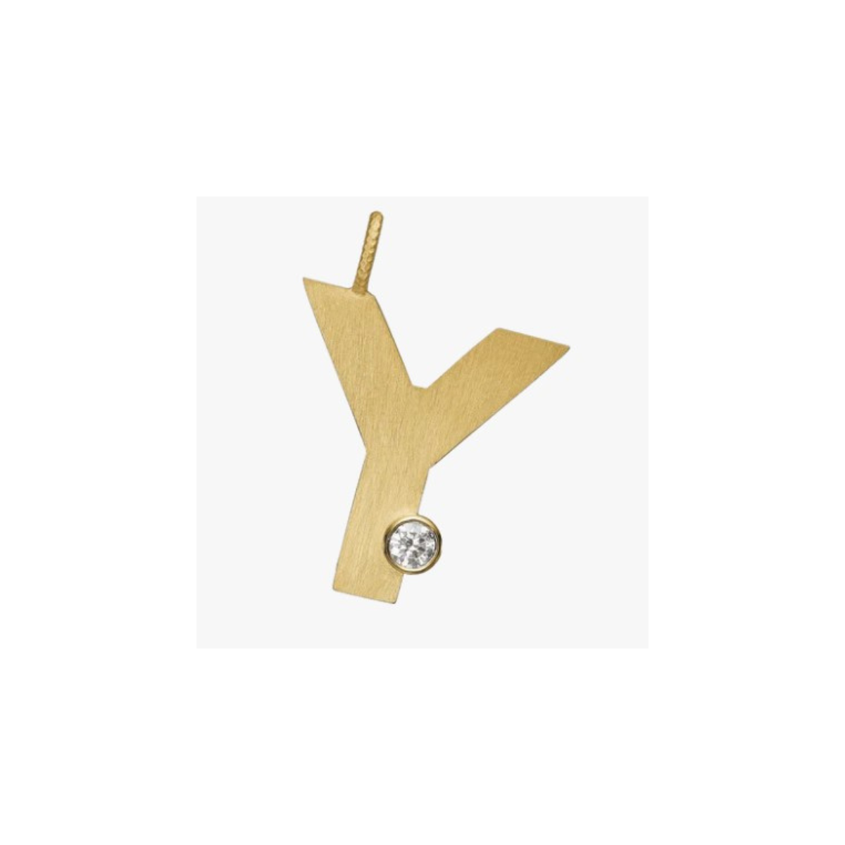 Letter Diamond vedhæng 18K guld