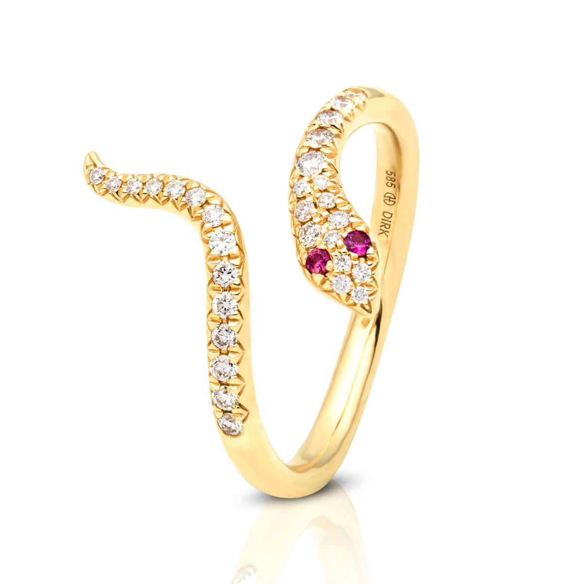 Life Ring Large 14K Guld Safir – Ægte håndværk fra Dirks Jewellery