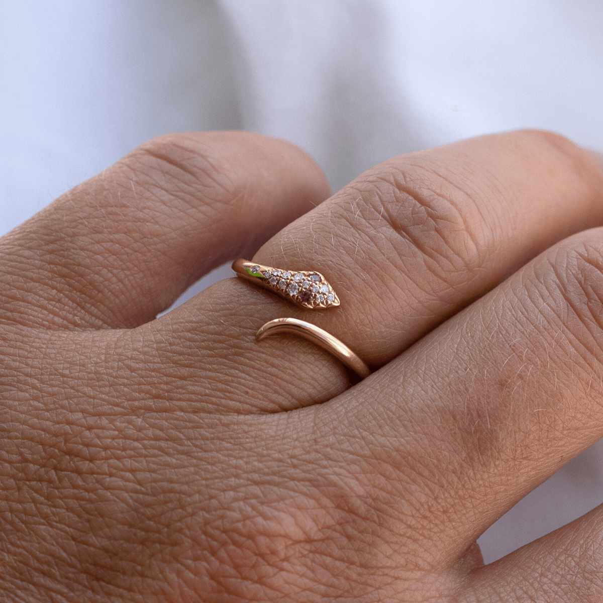 Life Ring 14K Guld Safir – Ægte håndværk fra Dirks Jewellery