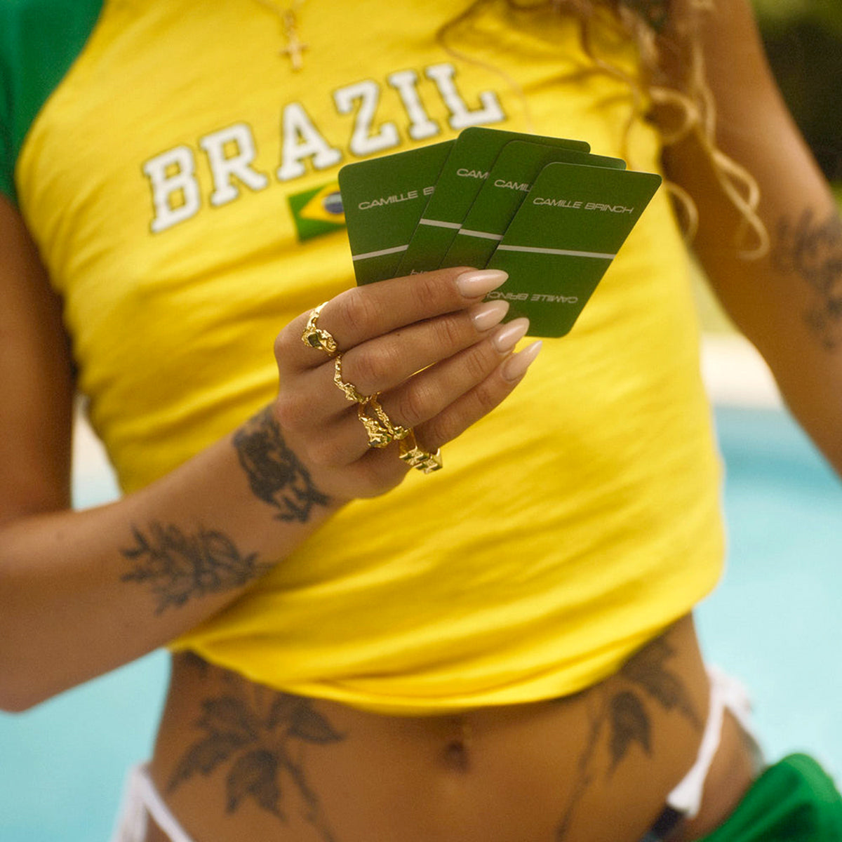 Lille Fusion Contrast Ring Forgyldt Sølv – fra Camille Brinch | Dirks Jewellery