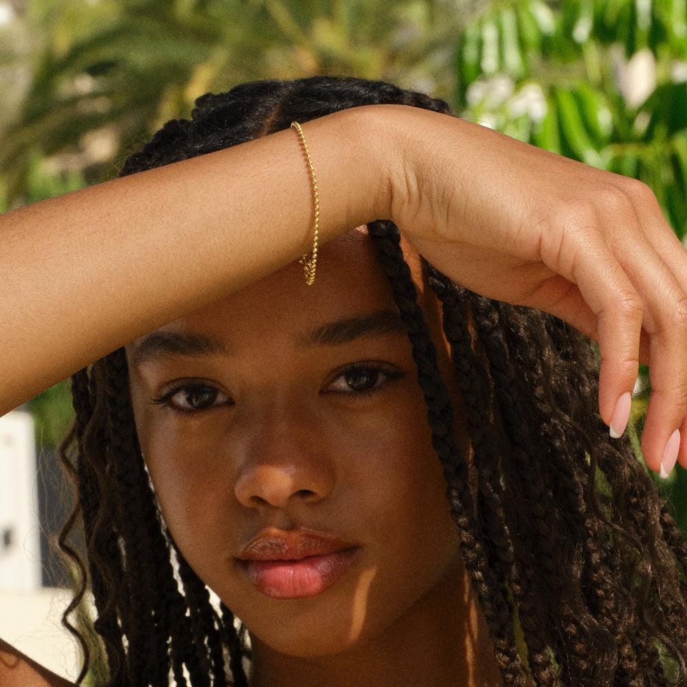 Small Shiny Dots Bracelet Forgyldt Sølv