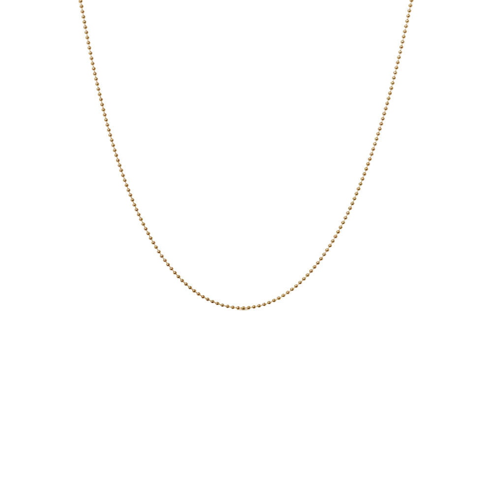 Large Shiny Dots Necklace Forgyldt Sølv