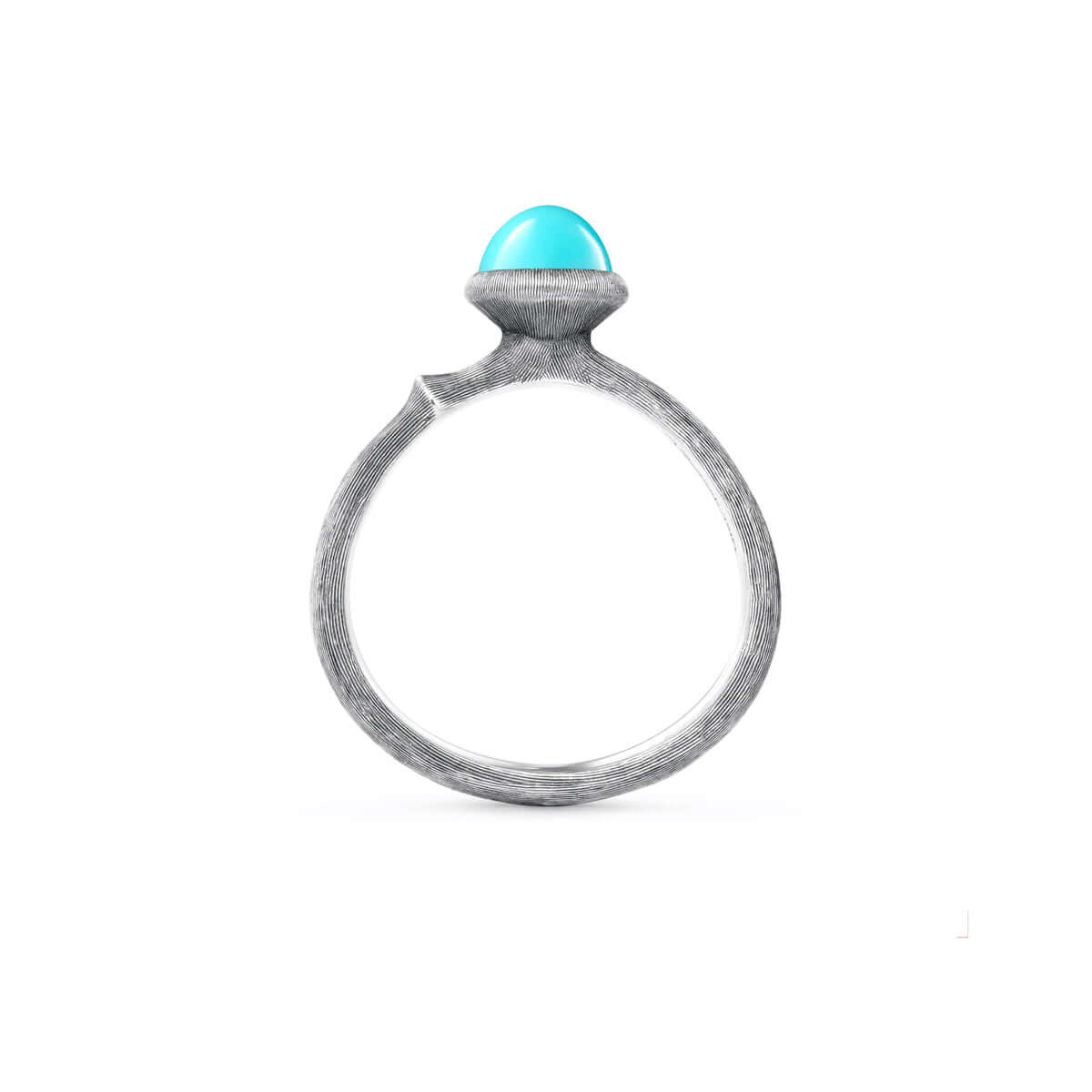 Lotus ring str. 0 sølv turkis – Ægte håndværk fra Dirks Jewellery