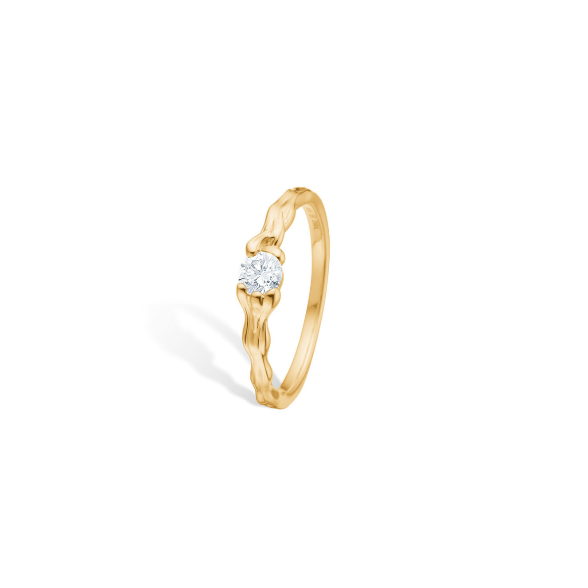 Magma Solitaire Small 14K Guld