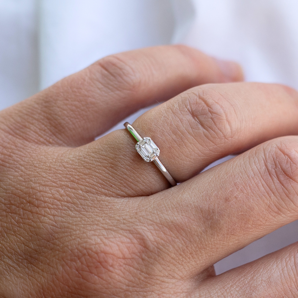 Minerva Ring 14K Hvidguld – fra Dirks Jewellery | Dirks Jewellery