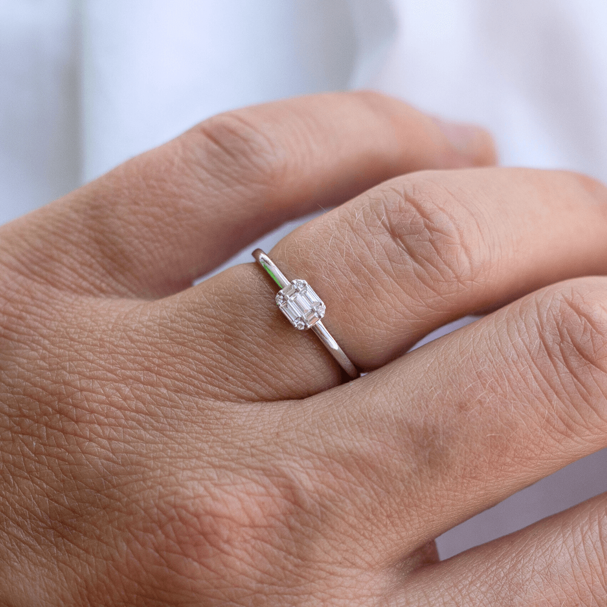 Minerva Ring 14K Hvidguld – Ægte håndværk fra Dirks Jewellery