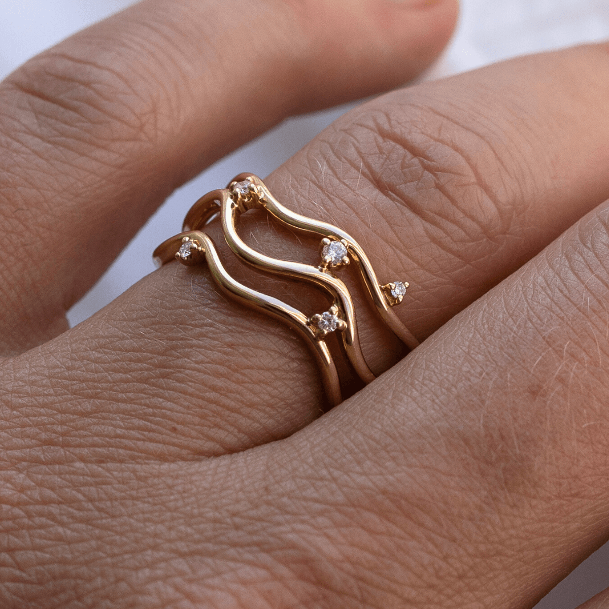 Mio, Ring 14K guld m. brillanter – Ægte håndværk fra Dirks Jewellery