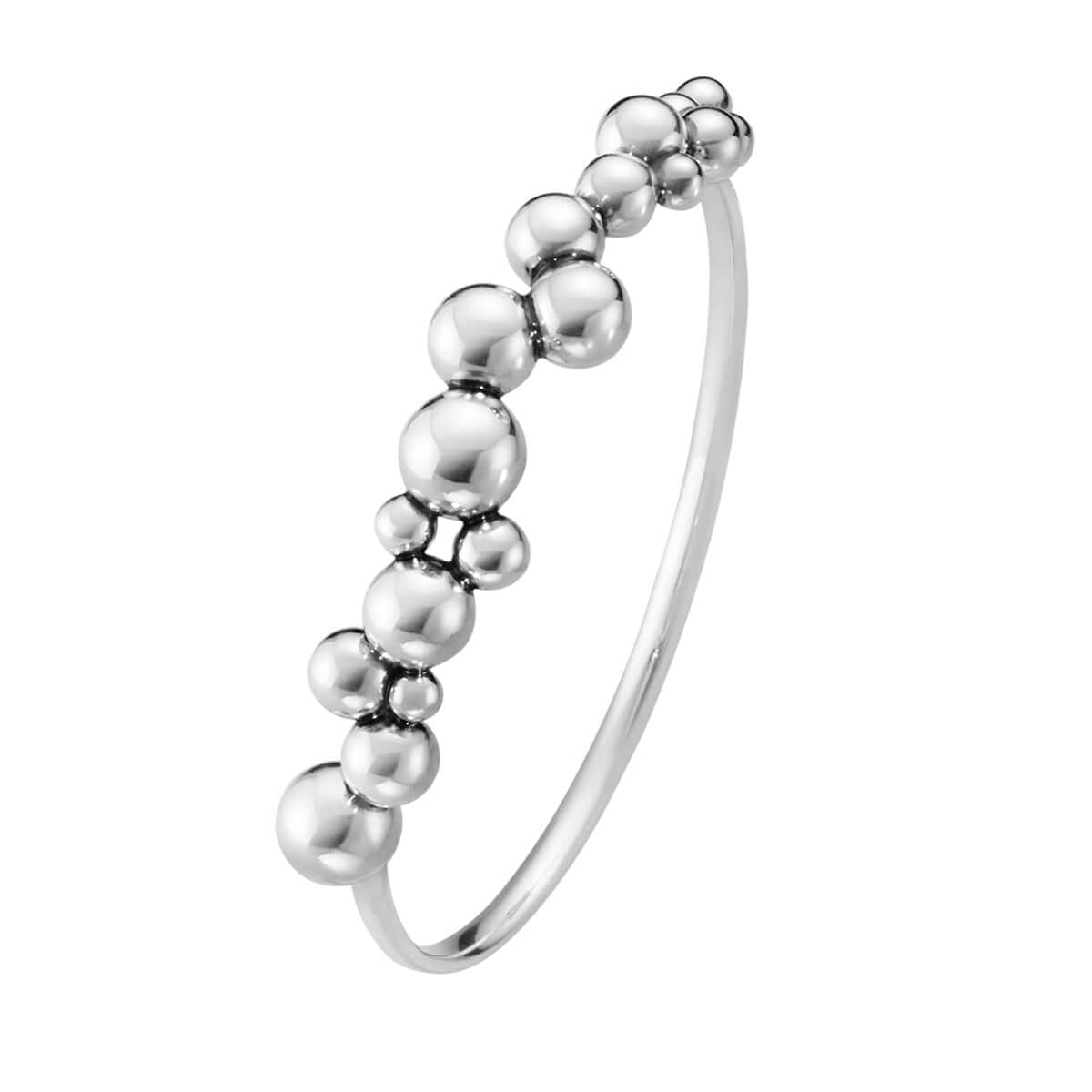 Grape, closed bangle, sølv – Ægte håndværk fra Dirks Jewellery