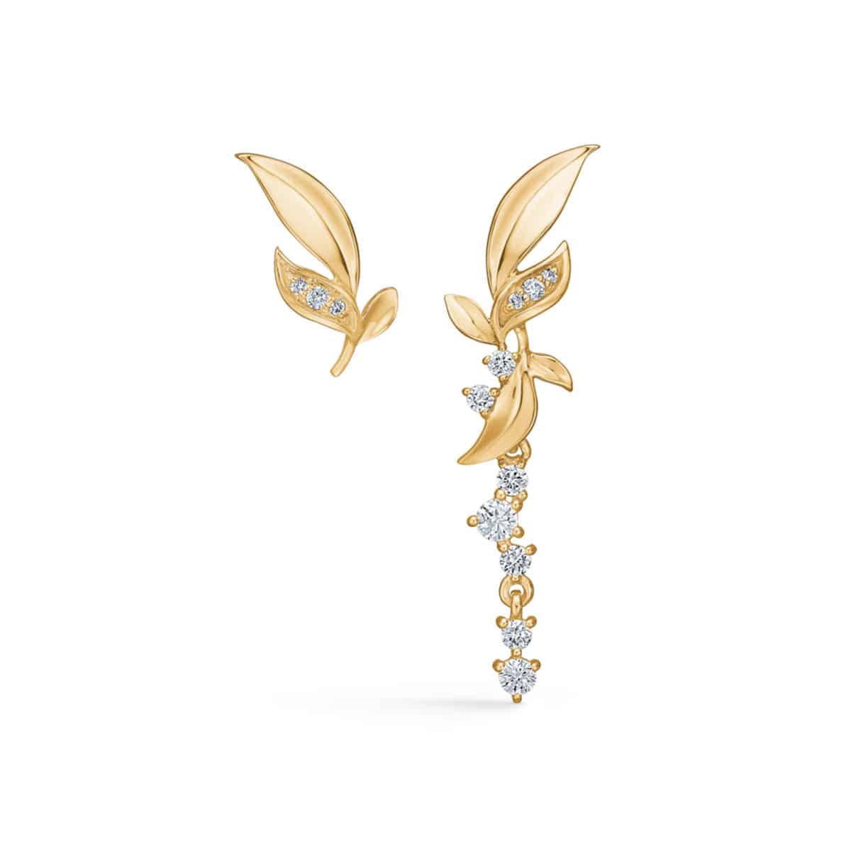 Olive Love 14k guld ørestik m 0,29ct wsi – fra Mads.Z | Dirks Jewellery