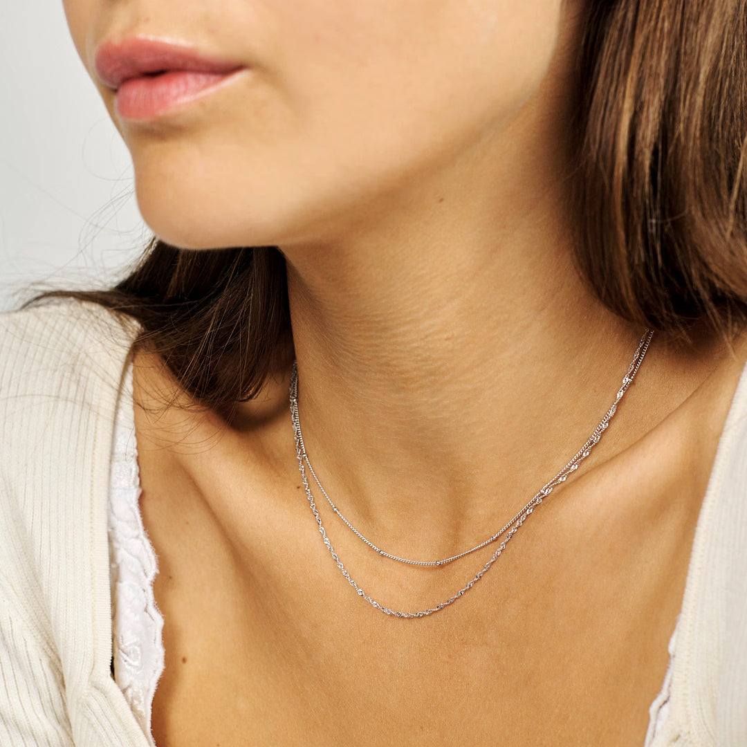 Orbit Halskæde Sølv