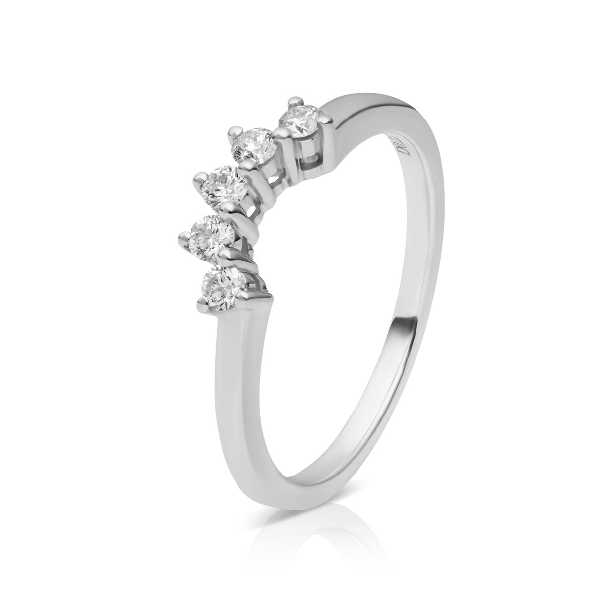 Palm Heart, 18K hvidguldsring m. brillanter – No discount fra Dirks Jewellery | Dirks Jewellery
