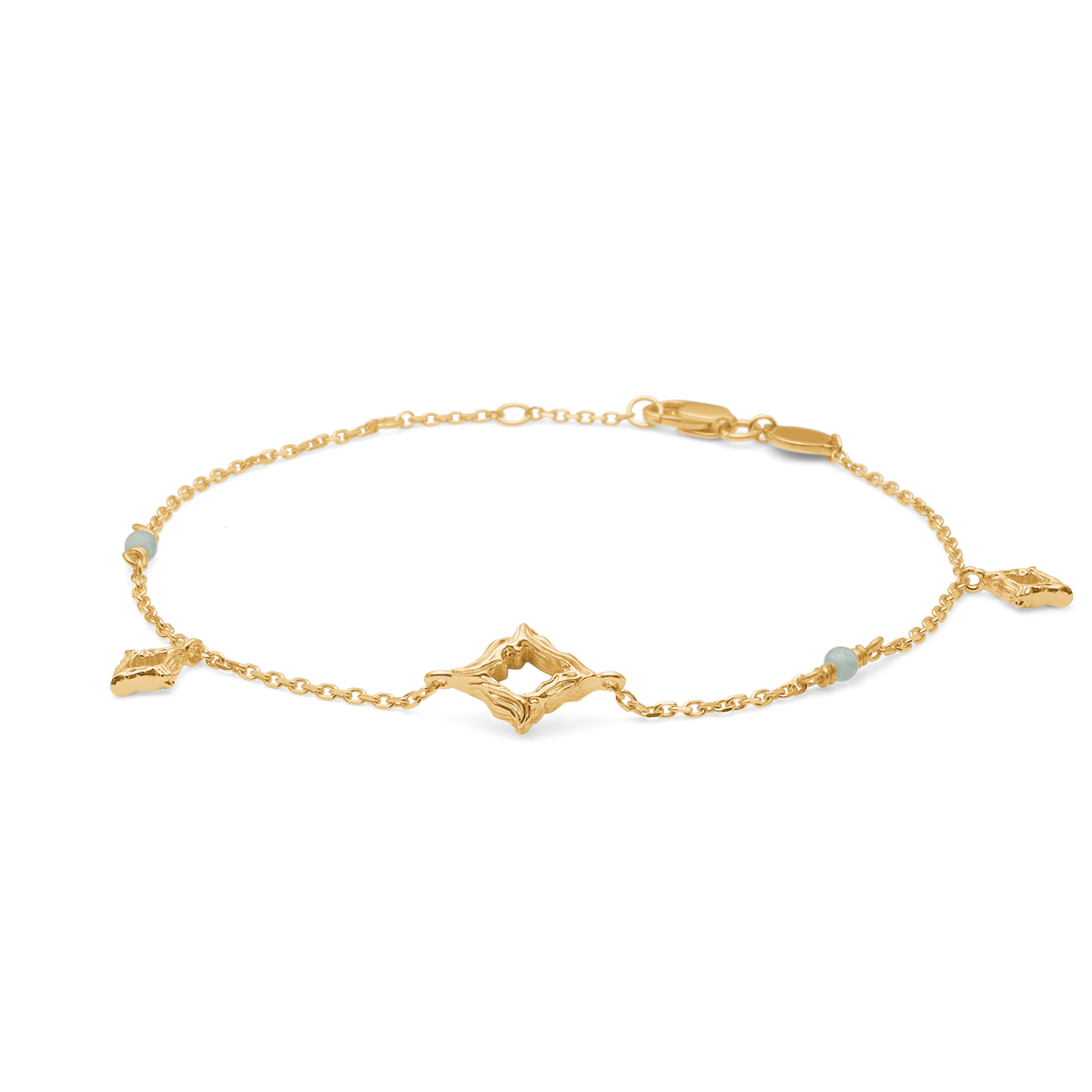 Peak Armbånd Forgyldt Sølv Zirkoner