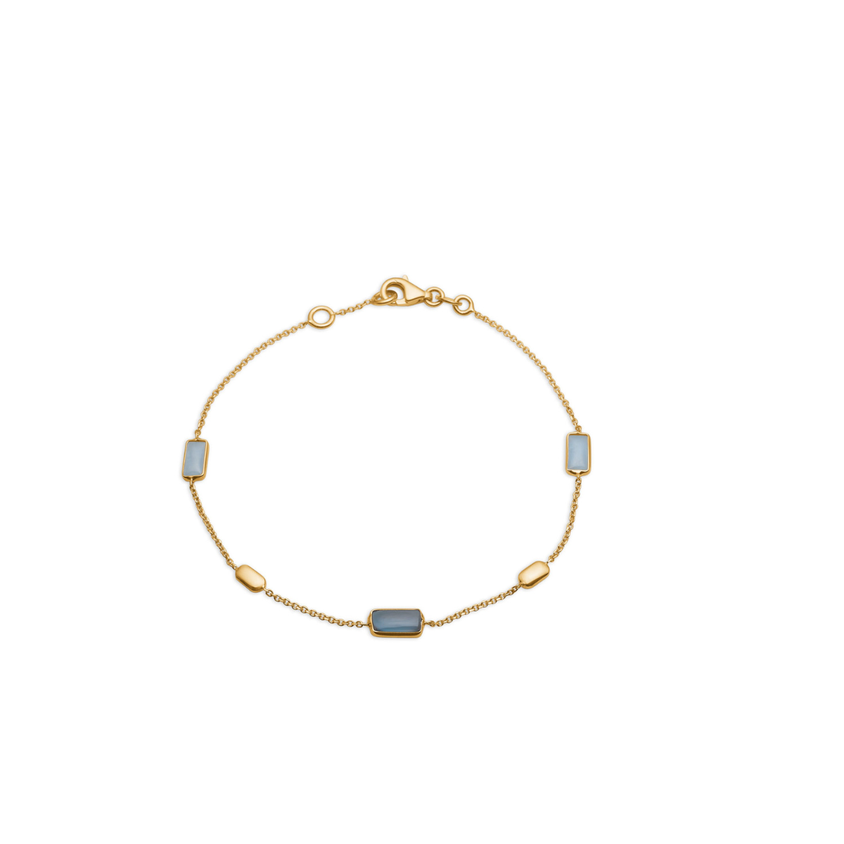 Piccola Aqua Armlænke 14K Guld